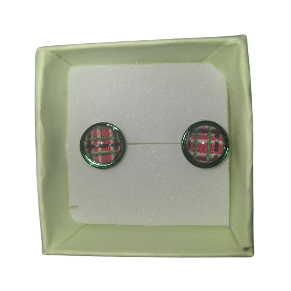 Plaid Kid's Earrings